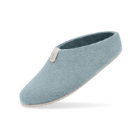 wollen pantoffel lavendel blauw