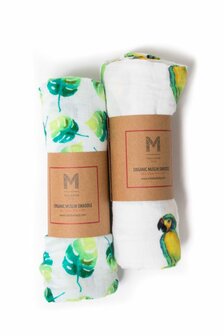 Malabar Baby swaddle set Tropical paradise