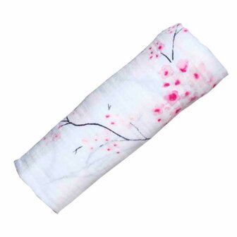 Malabar Baby swaddle cherry blossom