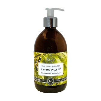 Tad&eacute;, savon Liquide d&#039;Alep - 15% Laurierbesolie Bio