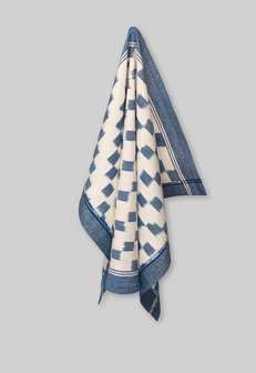 Anize tea towel handwoven ikat