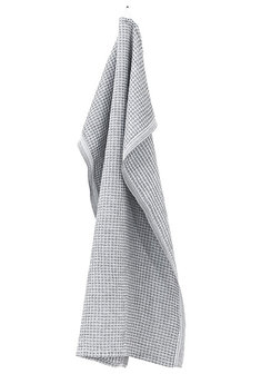Maija wit-grijs, linnen-tencel wafelhanddoek