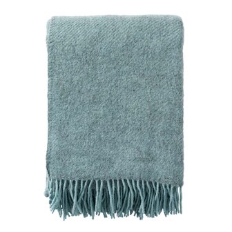 Gotland turquoise, wollen plaid