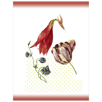 Linen tea towel Tulip