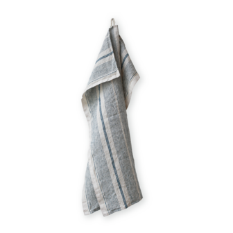 Ariane blauw, linnen theedoek