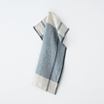 Briare blue, linen kitchen towel
