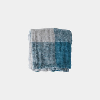 Coutume blue, linen handkerchief