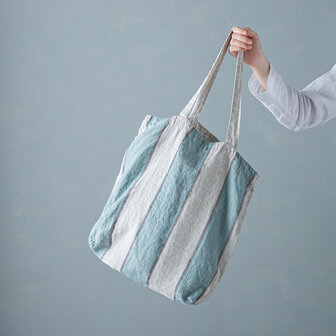 Ecluse blauw, linnen tas