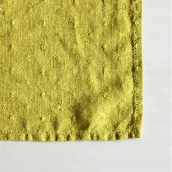 P&eacute;pin geel, linnen zakdoek