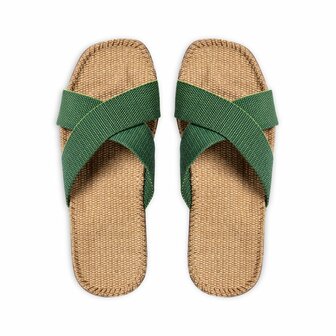 Shangies slippers unisex grasgroen