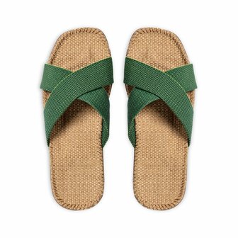 Shangies slippers unisex grasgroen