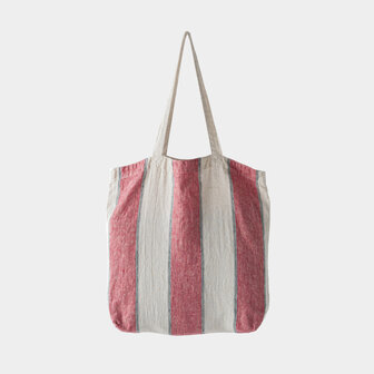 linnen tas rood naturel