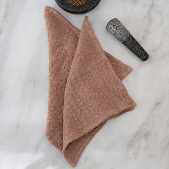 Cafe Creme, set of 2 linen waffle dishcloths