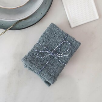 Blue Fog, set of 2 linen dishcloths