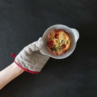 linnen vierkante ovenhandschoe