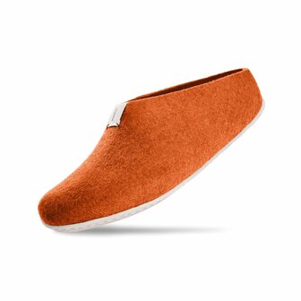 wollen pantoffel orange