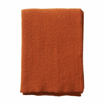 Domino orange, wool throw