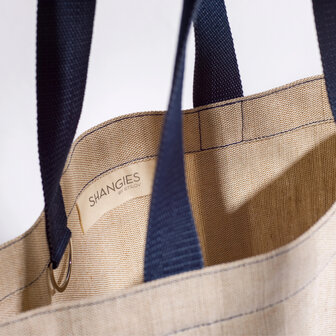 Shangies grote tas blauw