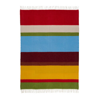 Arty rood, wollen plaid