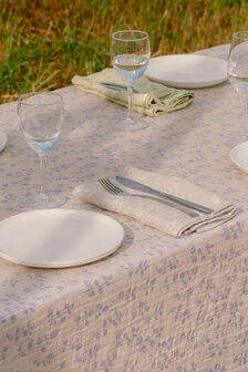 Meirame, linnen servet, naturel-wit