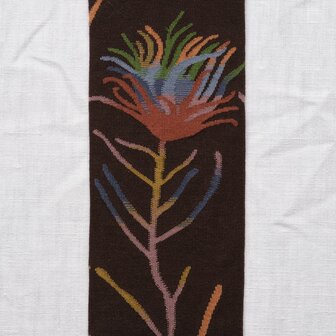 Kniekousen Fleur Marron-Fonc&eacute;