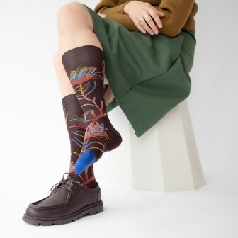 Kniekousen Fleur Marron-Fonc&eacute;