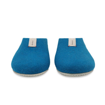Mel Azur Blue, wollen pantoffel