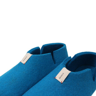 Lisa Azur Blue, wollen pantoffel 