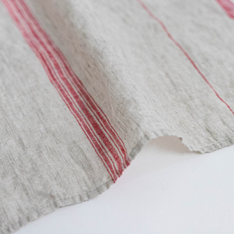 Tonalite rood, linnen theedoek