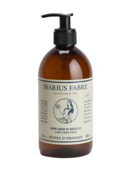 Marius Fabre vloeibare zeep Orange Zest, handpomp 500 ml