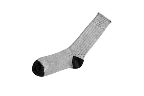 Recycled cotton socks light grey