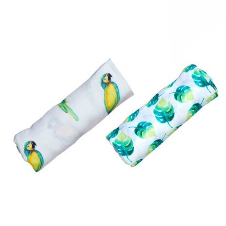 Malabar Baby swaddle set Tropical paradise