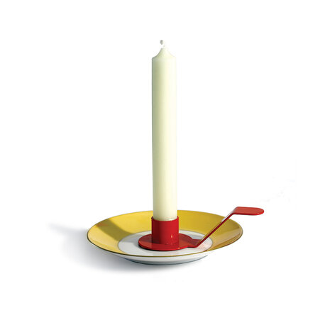 Holde Isolde kandelaar rood