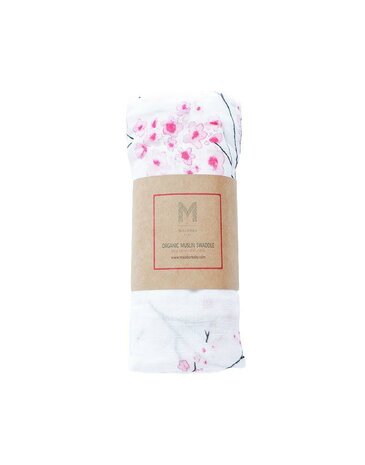 Malabar Baby swaddle cherry blossom