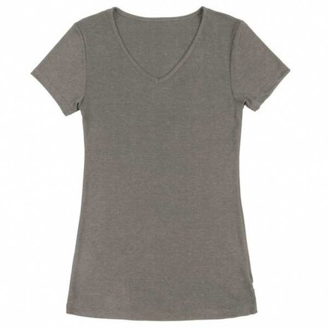 Sara, wool/silk short sleeve t-shirt, sesame