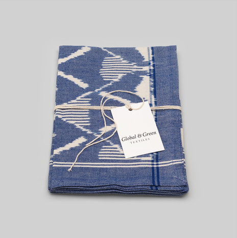 Anize tea towel handwoven ikat