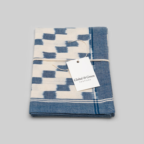 Anize tea towel handwoven ikat