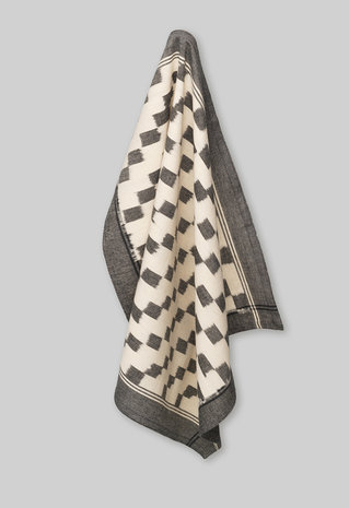 Anize tea towel handwoven ikat