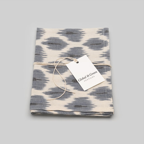 Anize tea towel handwoven ikat