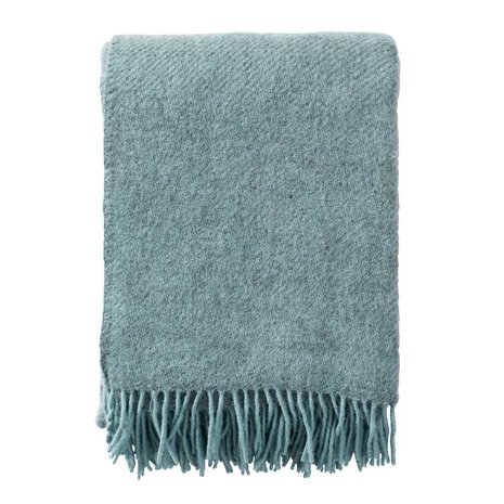 Gotland turquoise, wollen plaid