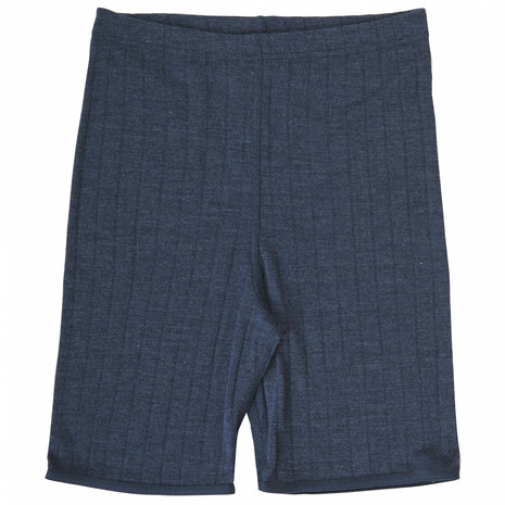 Emily, wol/zijde shorts, blauw