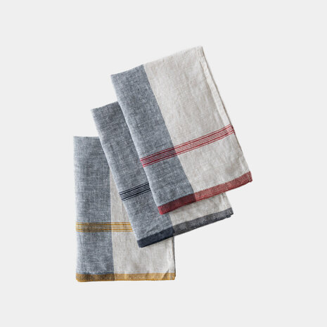 Briare blue, linen kitchen towel