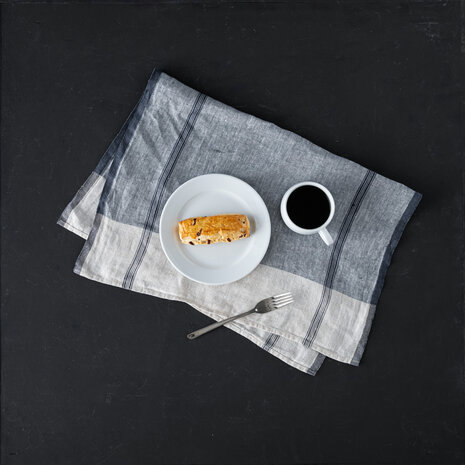 Briare blue, linen kitchen towel