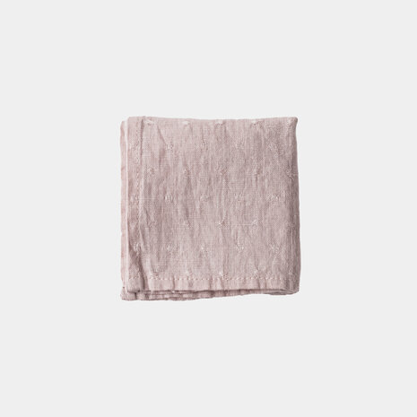Pépin pink, linen handkerchief