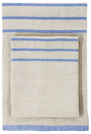 Usva linen-bright blue, linen bathtowel