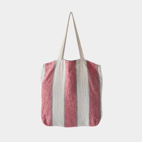 linnen tas rood naturel