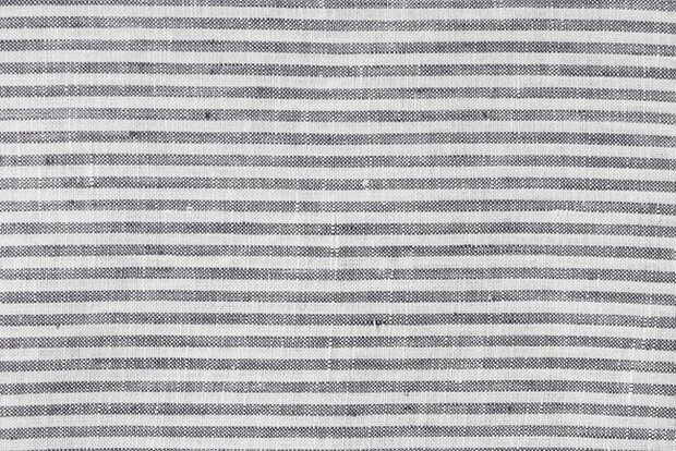 Thin black strips, set of 2 linen napkins
