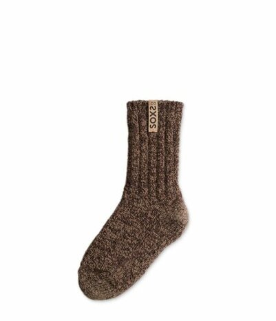 Warme sokken, kuithoogte, bruin, golden panther, 37-41
