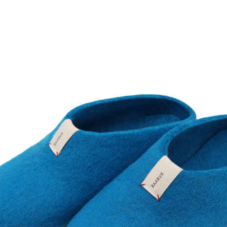 Mel Azur Blue, wollen pantoffel