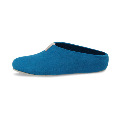 Mel Azur Blue, wollen pantoffel